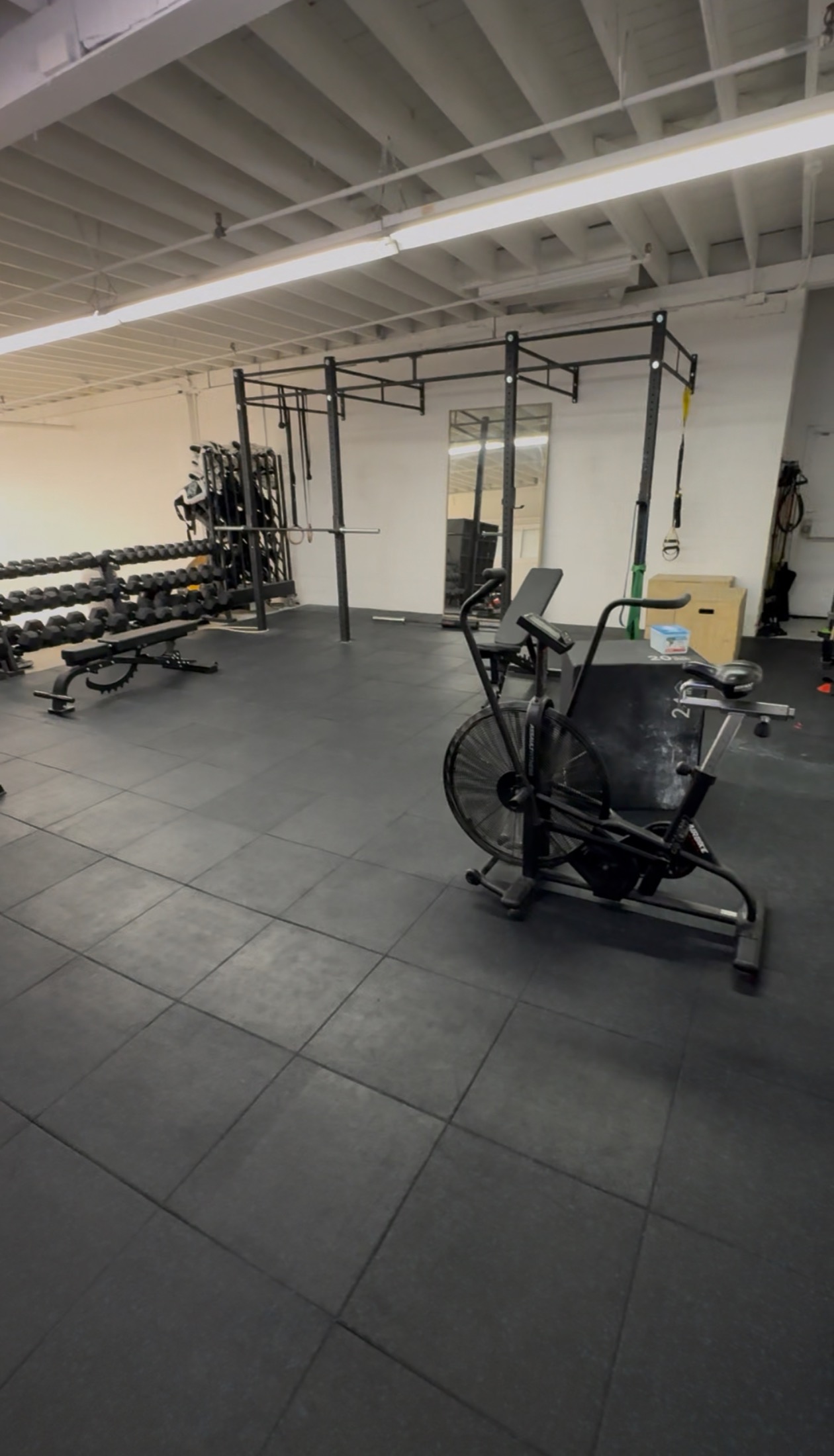 Fitness gym and conditioning equipment at Ethereal BJJ Academy